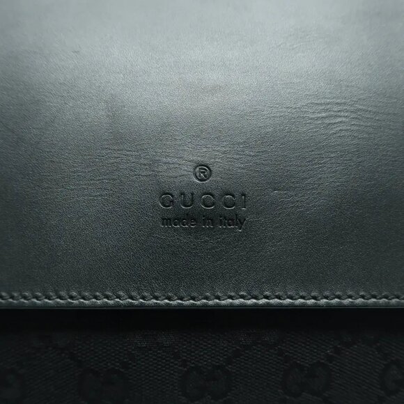 Gucci Black Leather Shoulder Bag 439-031825 - Picture 9 of 12